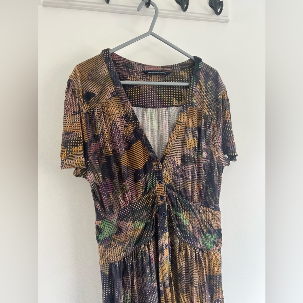Size 14 French Connection Abstract Print Dress - Picture 1 of 7